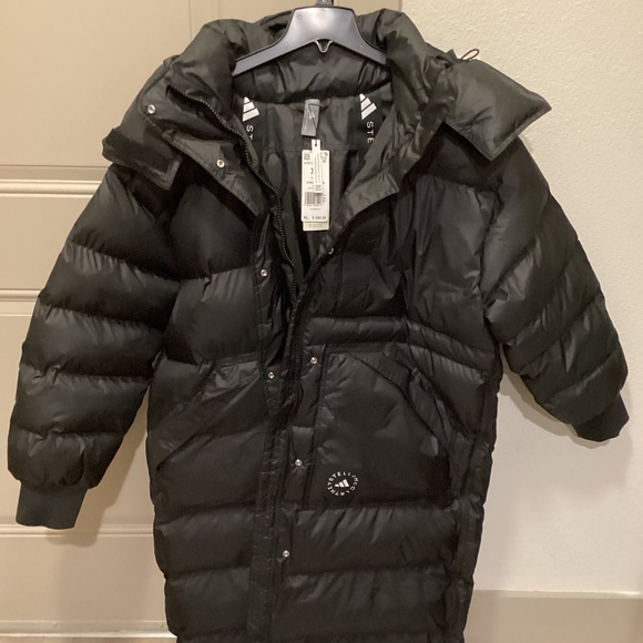 adidas by Stella McCartney Longline WIND.RDY Puffer Jacket, size XL - Picture 1 of 16
